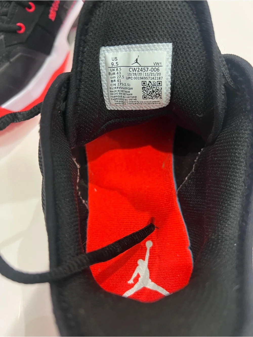 Jordan Air Jordan Westbrook One Take 2 PF Black Crimson/Orange